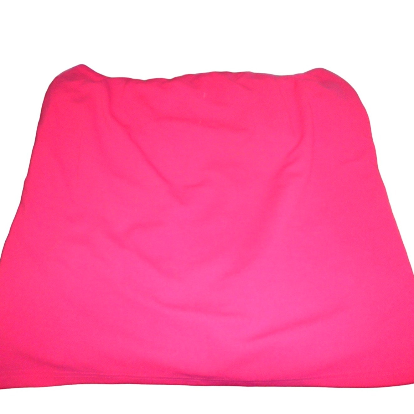 EXLURA High Elastic Waist Bodycon Asymmetrical Mini Skirt, XXL, Pink