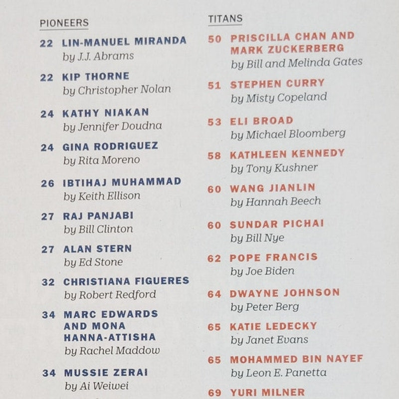 Time Magazine May 2/9 2016 The 100 Most Influential People Double Issue