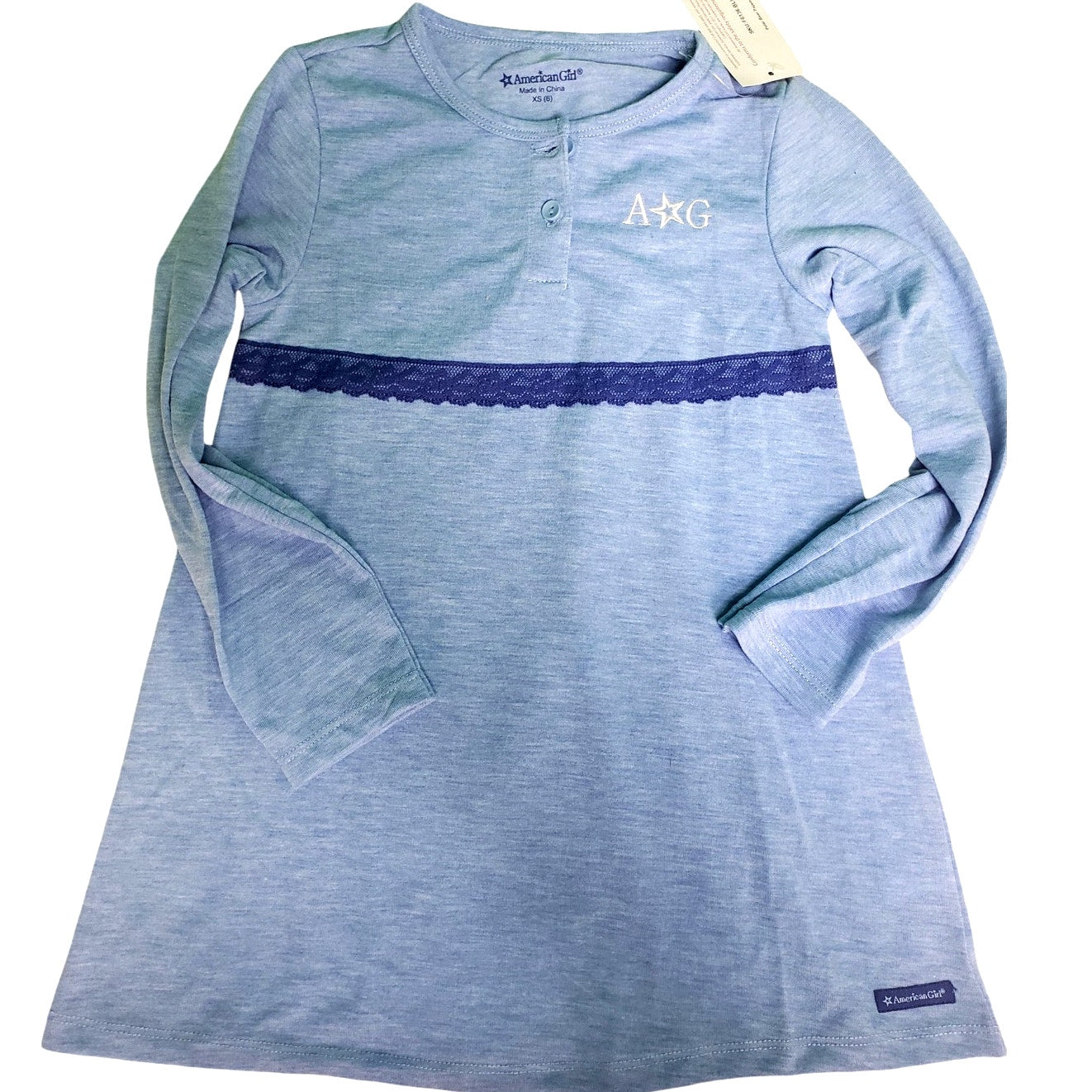 American Girl, 6, Polar Bear Pajama Set, Blue, 6, NWT