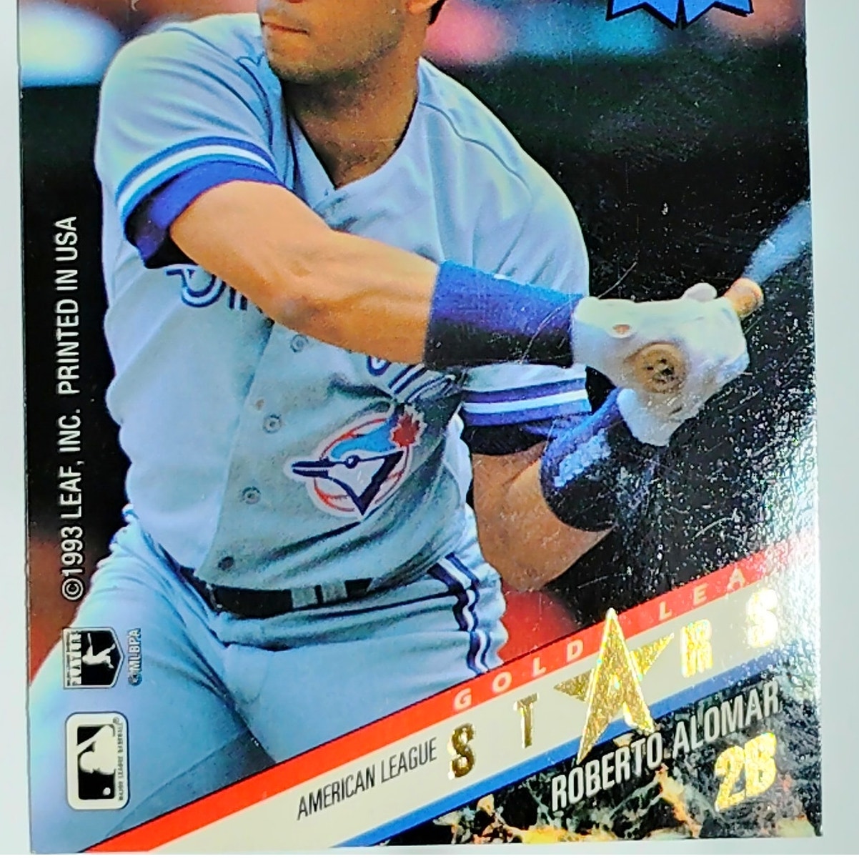 1993 Leaf Gold Leaf Stars R. Alomar / C. Biggio Card #13 Toronto/Houston VG/EX