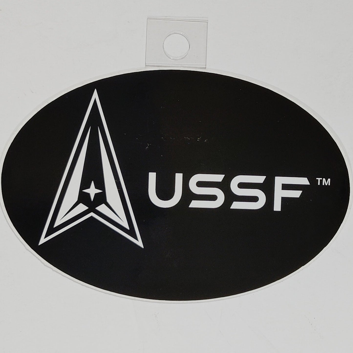 United States Space Force Oval Bumper Sticker – 6" x 4" USSF Logo – Adhesive Back