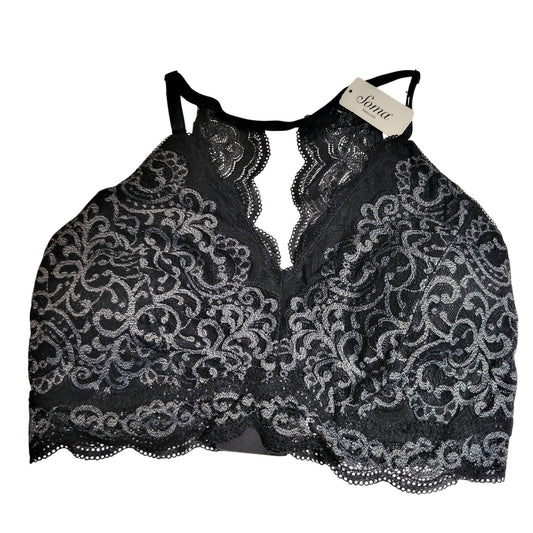 Soma Heather Lace Wirefree Bralette – Heather Black – Small – Women’s