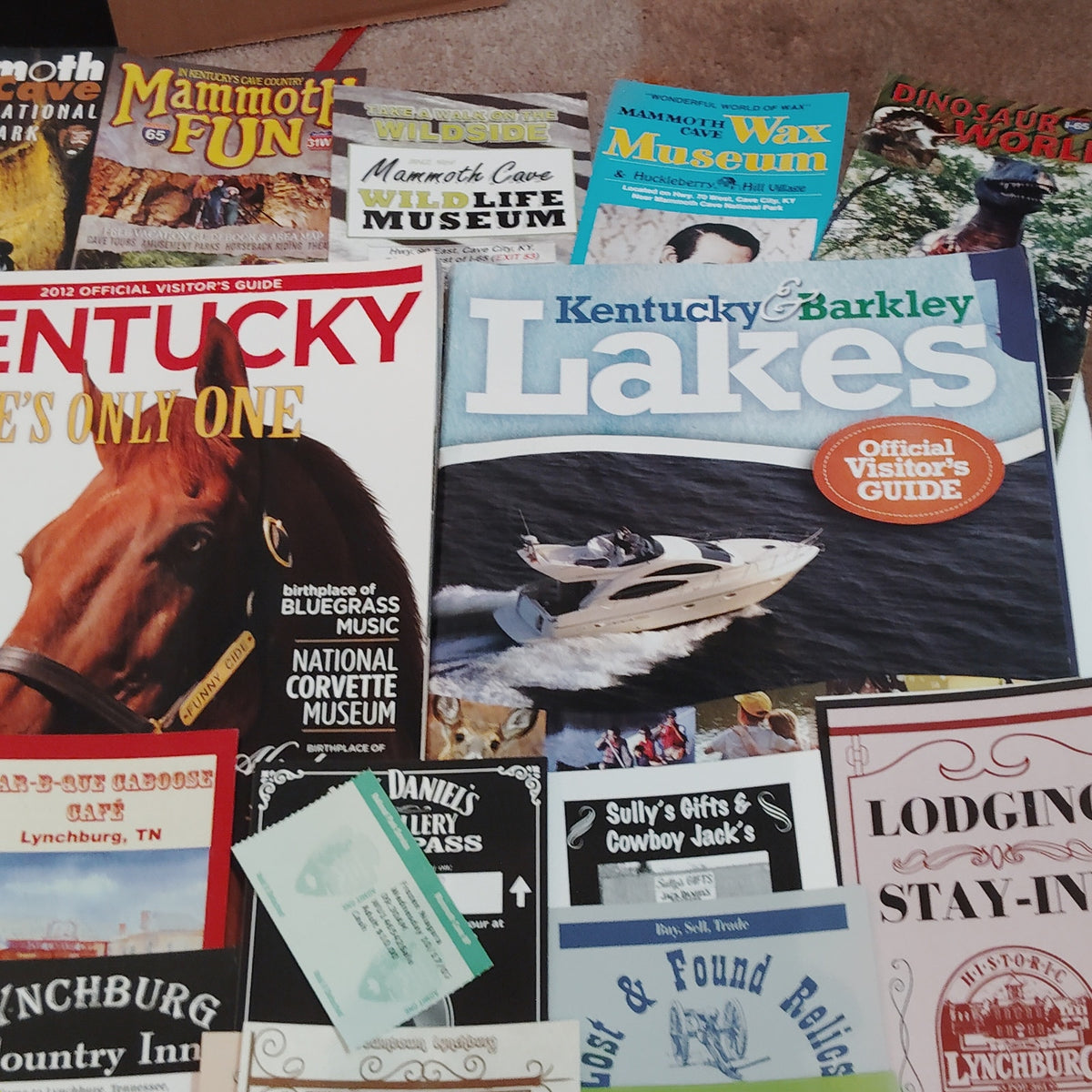 2007 KY TN Travel Ephemera Lot - Kentucky & Tennessee Guides & Brochures