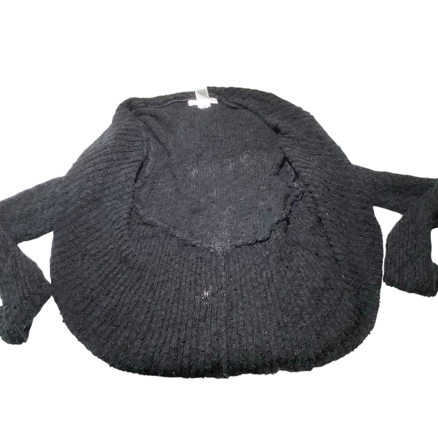 White House Black Market, Black Cardigan Shrug Sweater, Open Front, Black, Small