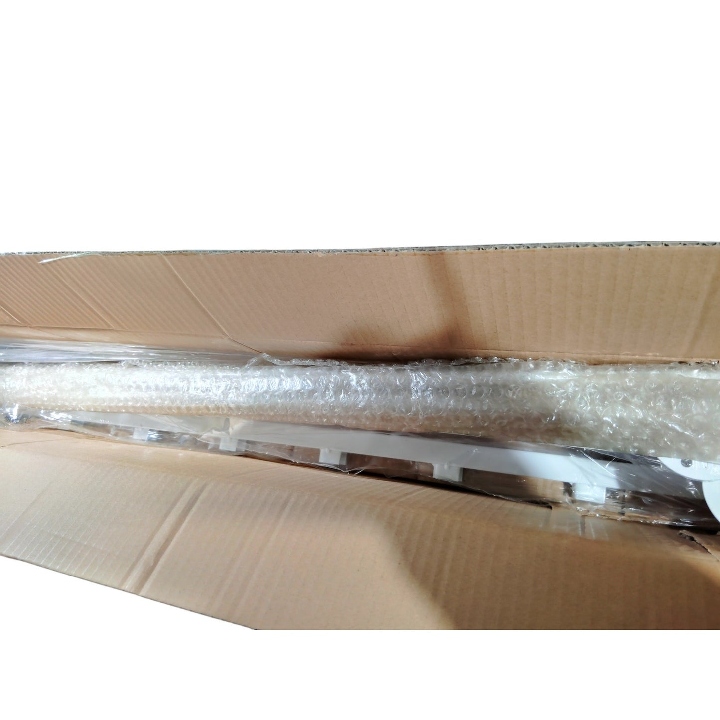 XPLKQXE Wall-Mounted Banner Rack 7-Lay White Pennant Display No Hardware