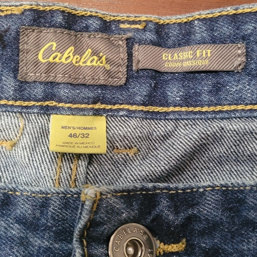 Cabela’s Roughneck Relaxed Denim Jeans Classic Fit 46x32 – Men’s EUC