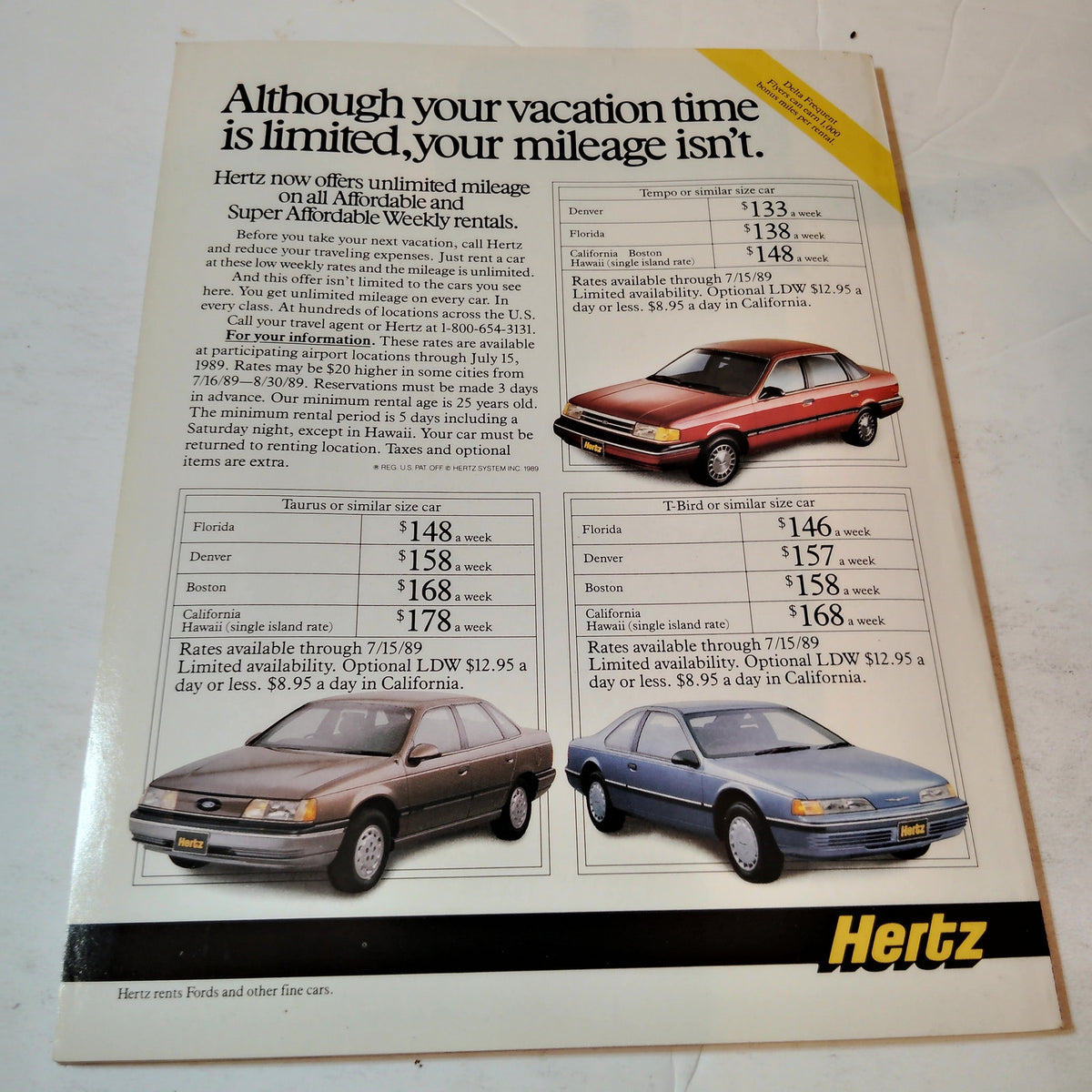 Delta SKY In-Flight Magazine - July 1989 - Jon M Huntsman, Model Airplanes