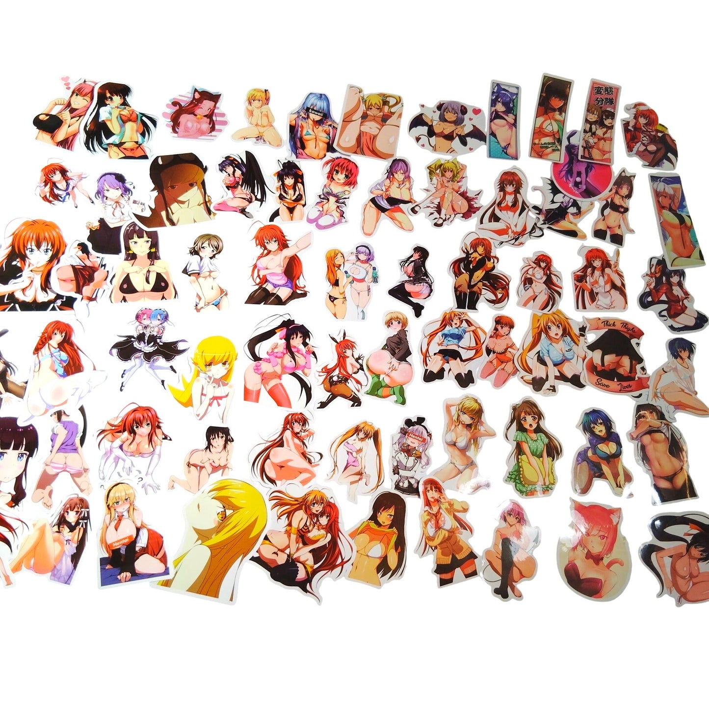 69‑Pc Sexy Hentai Anime Vinyl Sticker Pack Waterproof Decals
