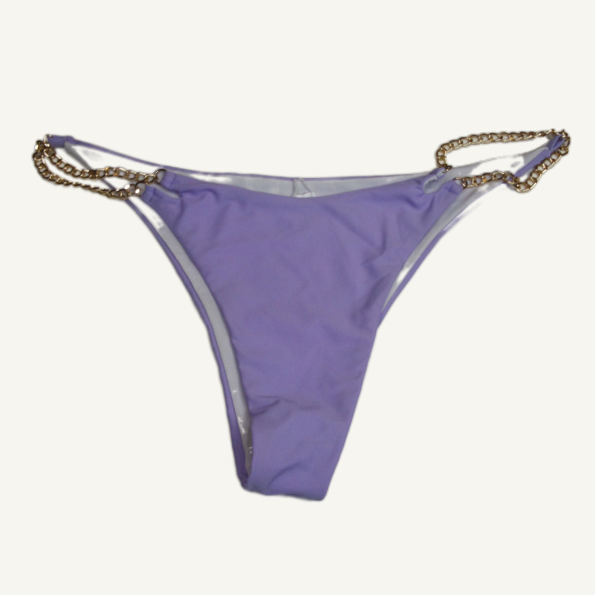 Purple Chain Detail Bikini Bottom - Size L - NWT