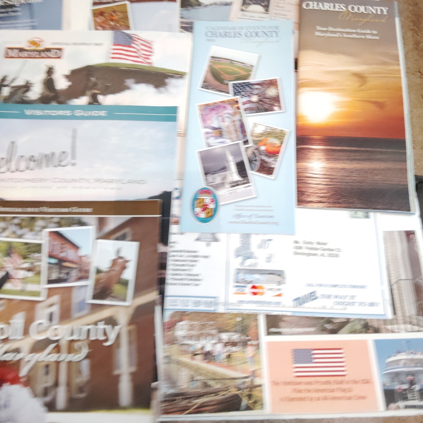 Chesapeake Bay Maryland Travel Guides & Maps Lot - 2012 Ephemera Collection