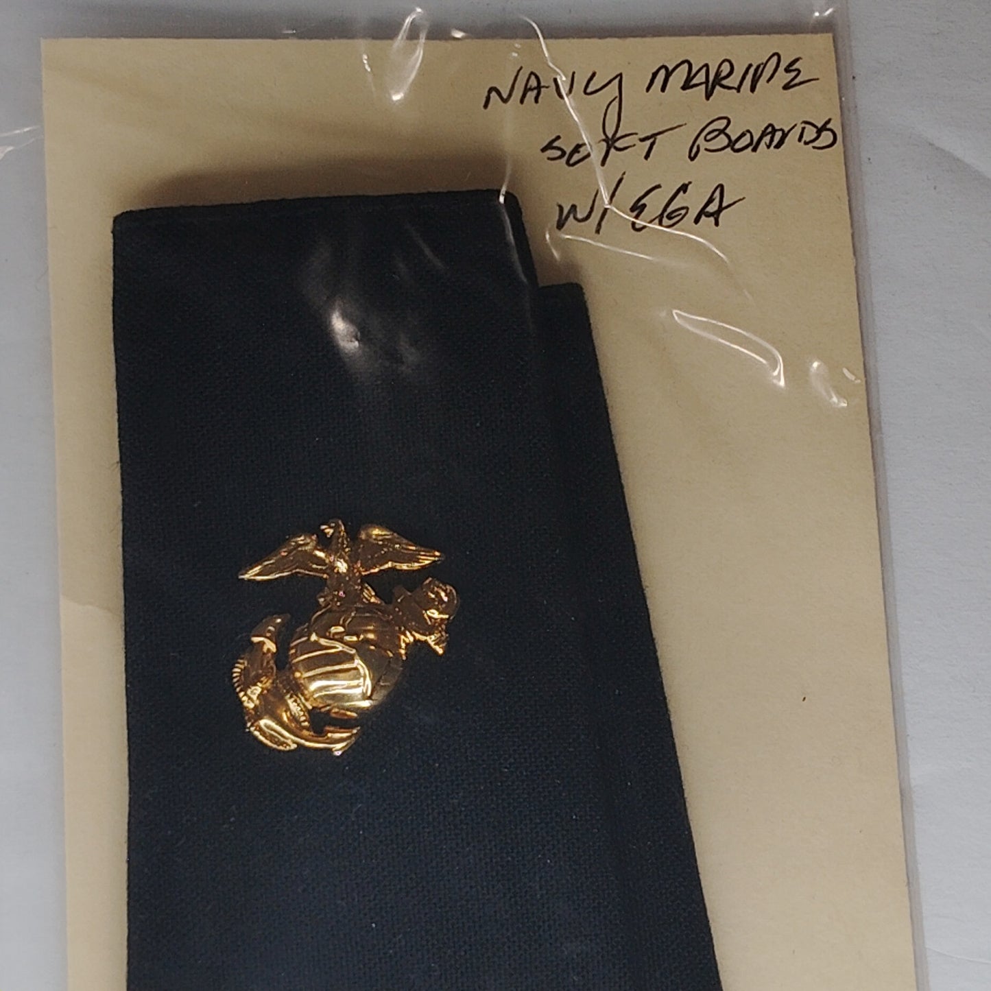 Vintage NROTC Marine Option Midshipman 1st Class Shoulder Boards 2‑1/4" × 4‑1/4"