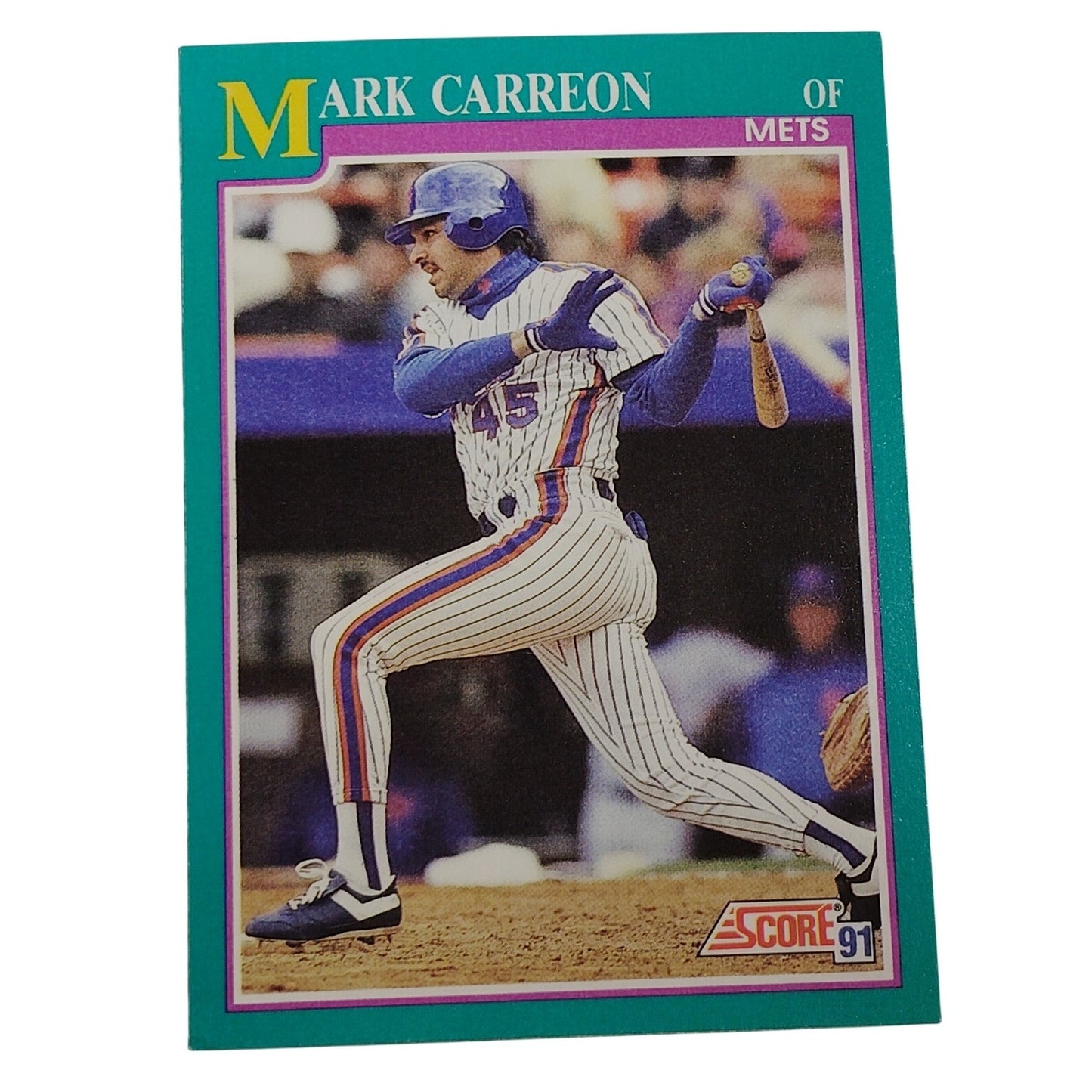 1991 Score Mark Carreon #165 New York Mets Outfielder MLB Baseball Card NM