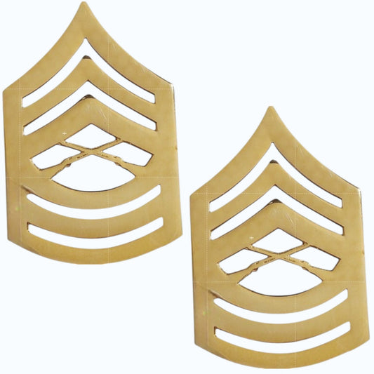 USMC Master Sergeant E‑8 Metal Rank Insignia novelty Pin 7/8" × 1‑3/8"