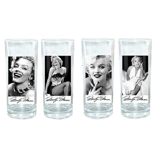 Marilyn Monroe 10 oz. Glass 4-Pack, By: Marilyn Monroe Bioworld Kitchen and Bar