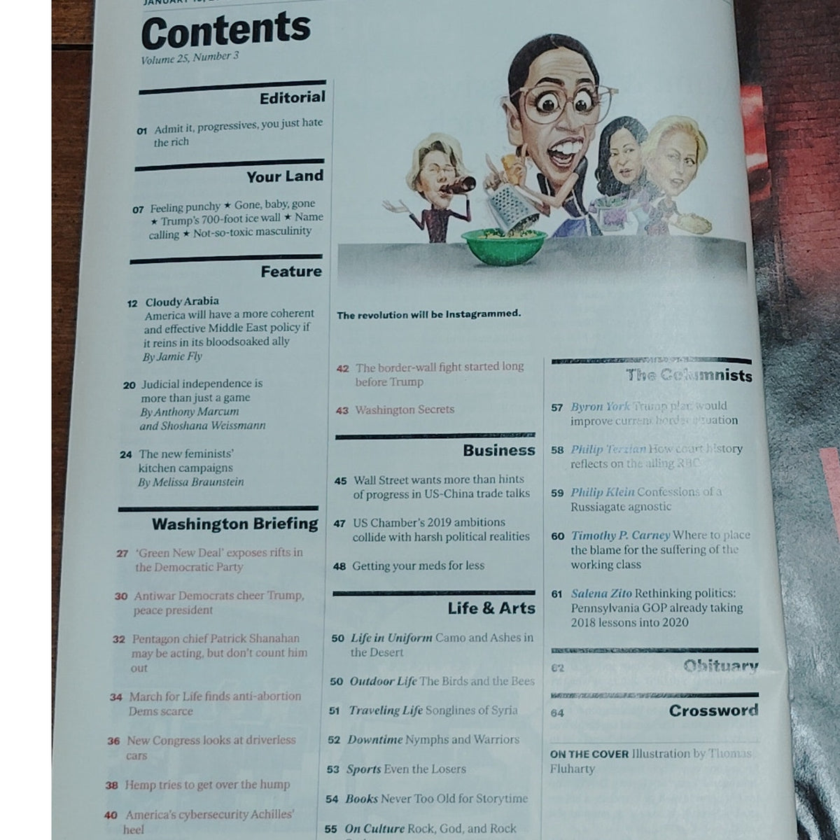 Washington Examiner - January 19, 2019 - MBS, Our SOB - Collectible Magazine