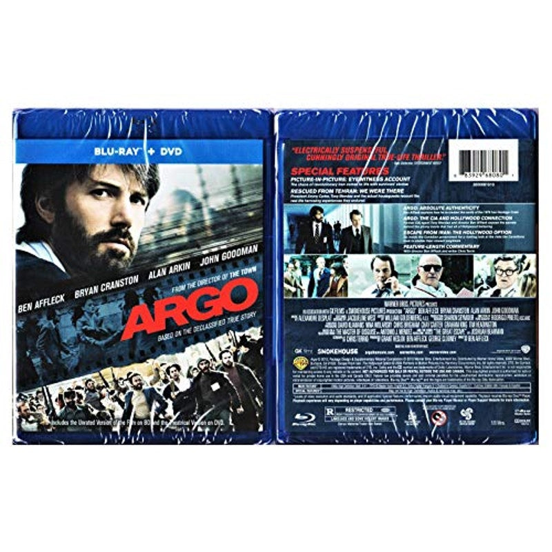 Argo Blu-ray + DVD Thriller Drama Movie Ben Affleck Bryan Cranston Alan Arkin