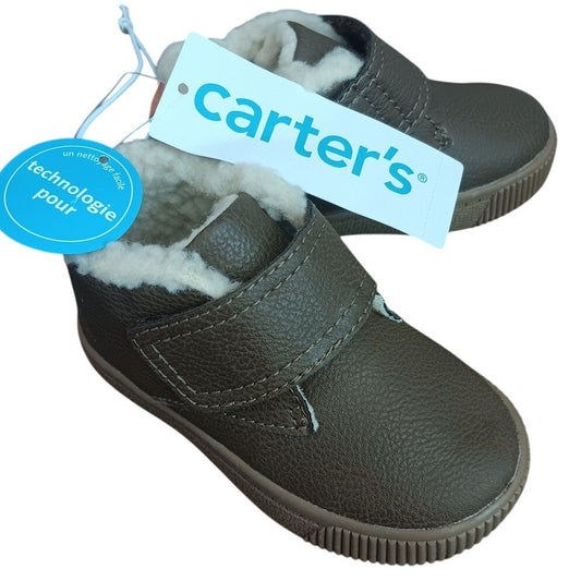 Carter’s Chatham Boot Size 8 Toddler Brown Faux-Suede Hook & Loop Strap CF21F12P