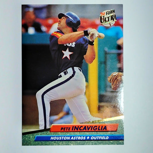 1992 Fleer Ultra Pete Incaviglia #491 Houston Astros OF - Rainbow Jersey VG/EX