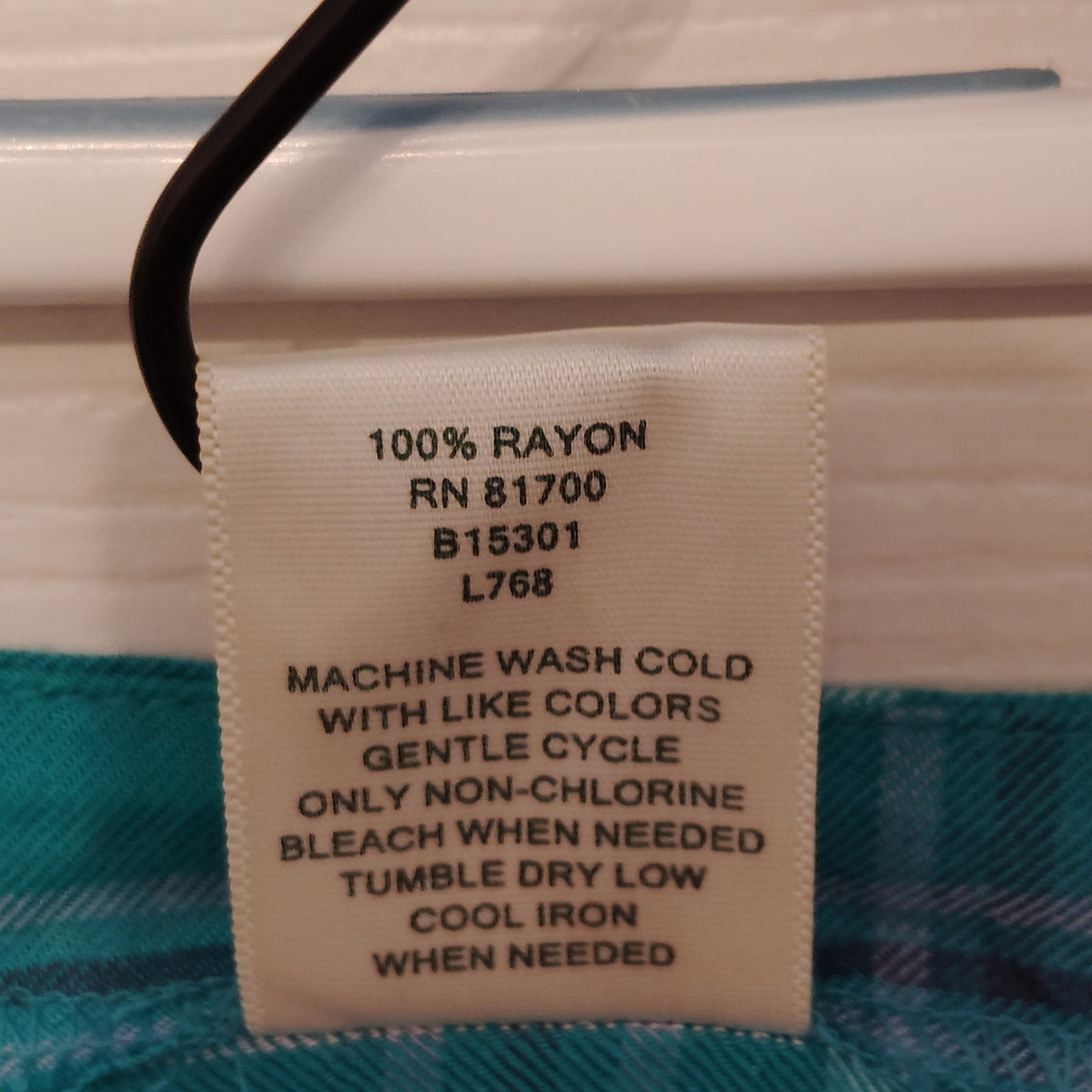 Blair Teal Plaid Tunic Pullover Corduroy Pant Set Women’s Large Excellent Estate