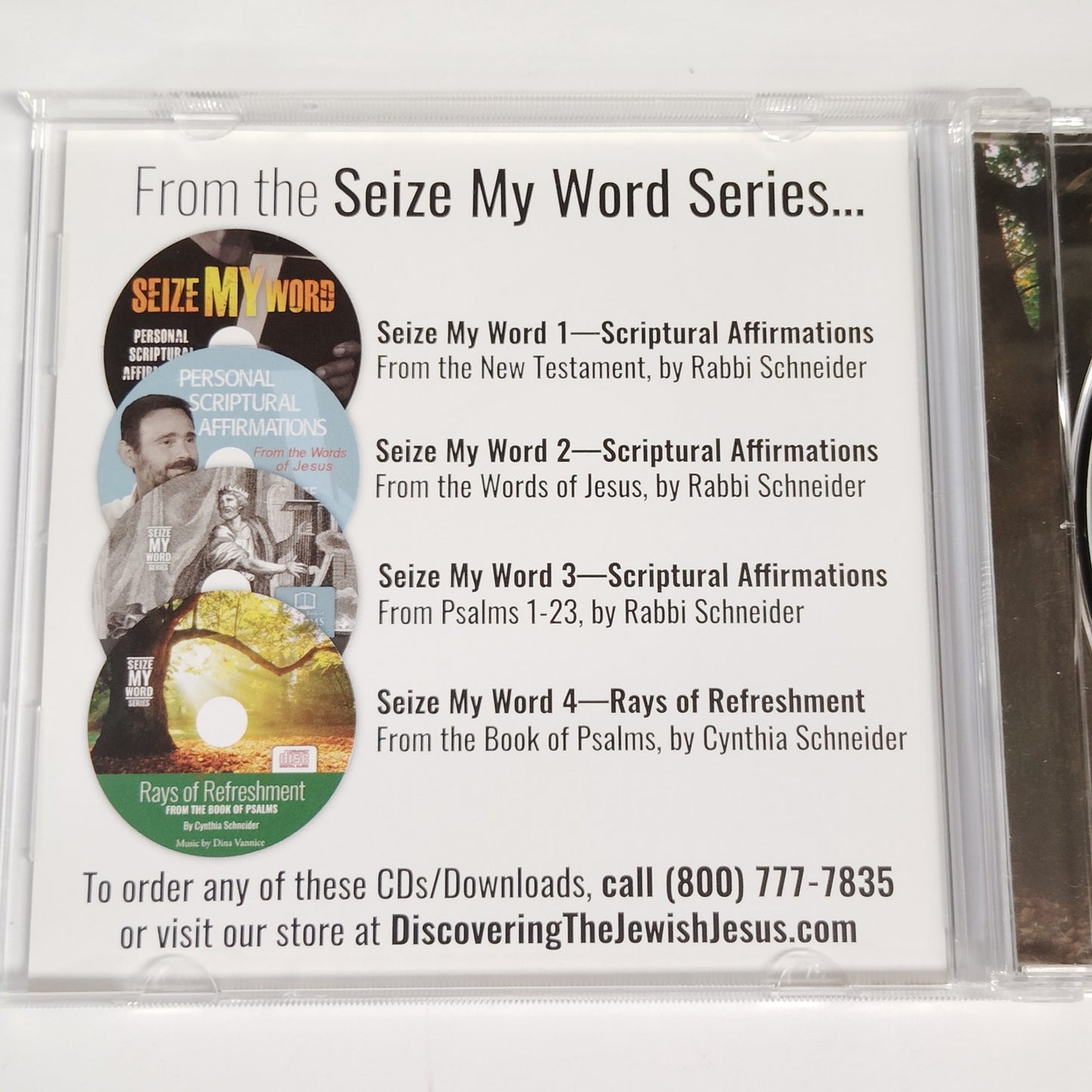 Cynthia Schneider “Rays of Refreshment” Pt. 4 Seize My Word CD Psalms Meditation