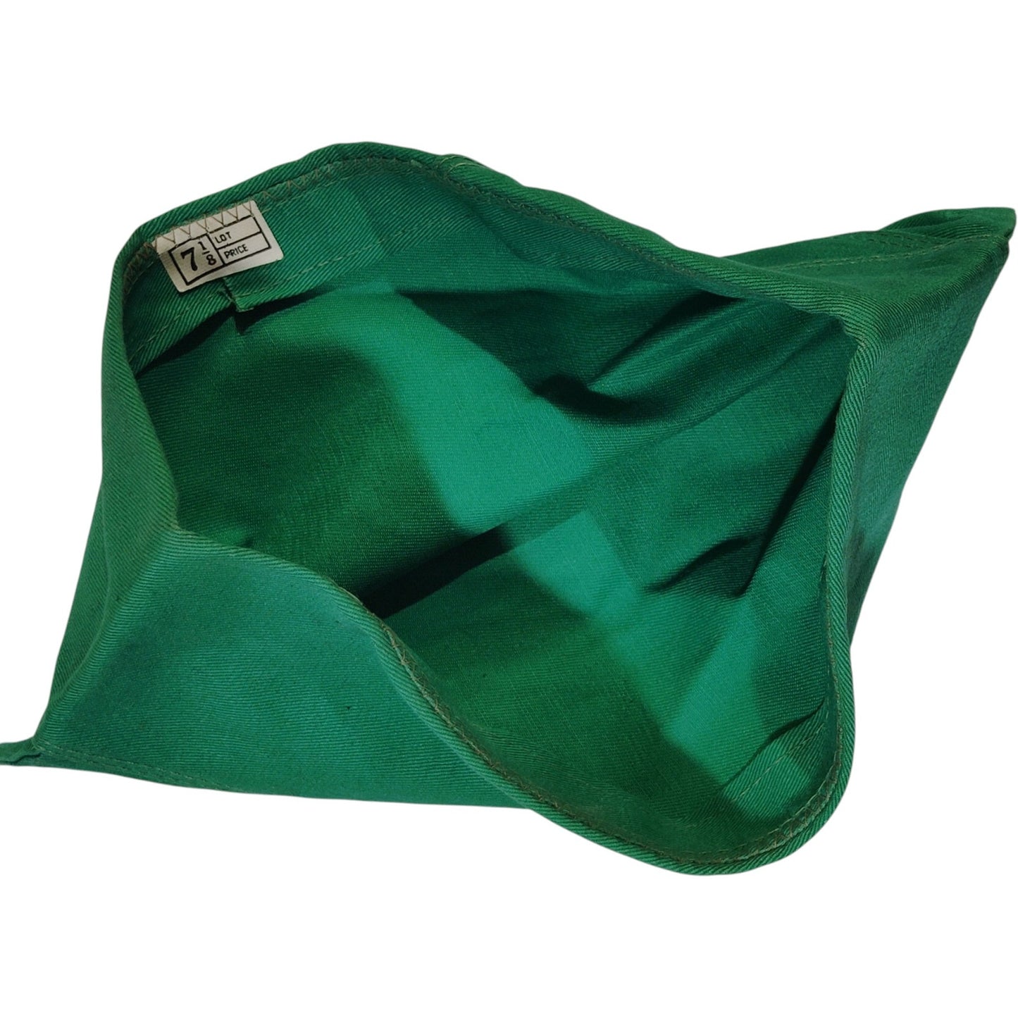 Vintage Bright Green Garrison Cap – Size 7-1/8, Untagged