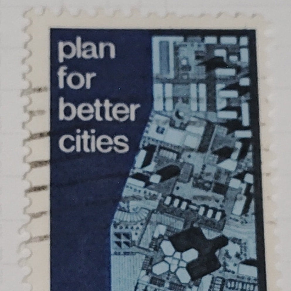 1967 Scott #1333 – 5¢ Urban Planning / Model City Design – Canceled