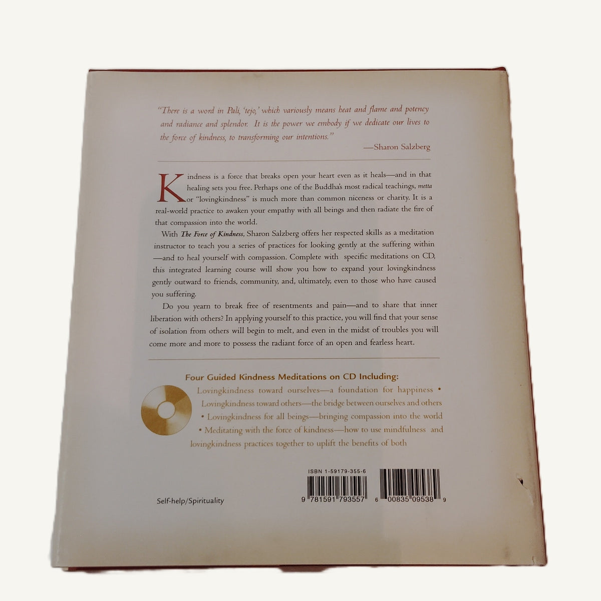 The Force of Kindness by Sharon Salzberg - Hardcover Book with Audio CD