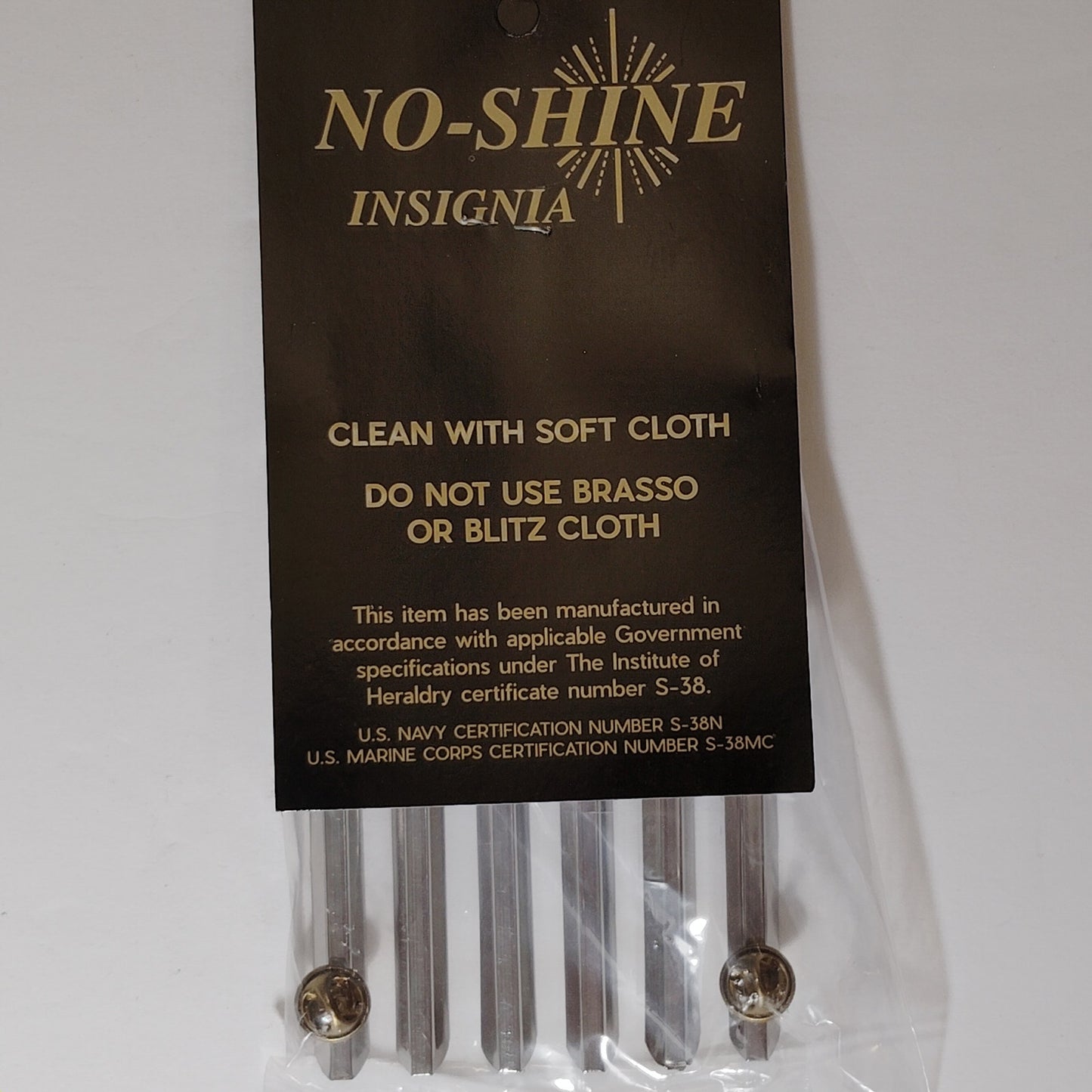 Mounting Rack Bar - 18 Ribbons (3/3/3/3/3/3 w/ 1/8" Gap)  No-Shine Insignia