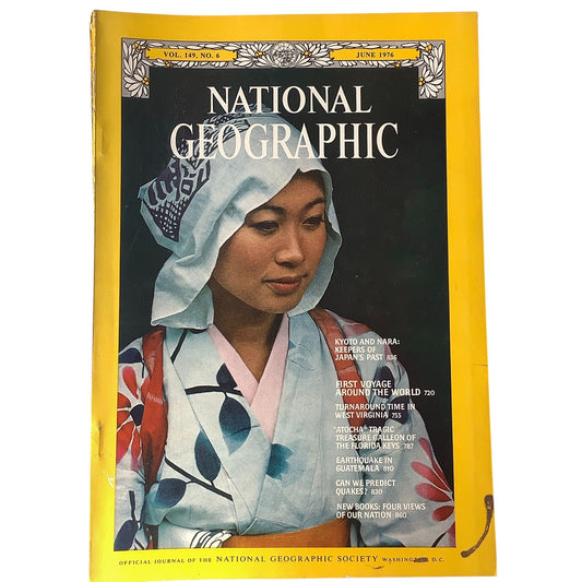 National Geographic Magazine June 1976, Japan, W Virginia, FL Keys, Guatemala ..