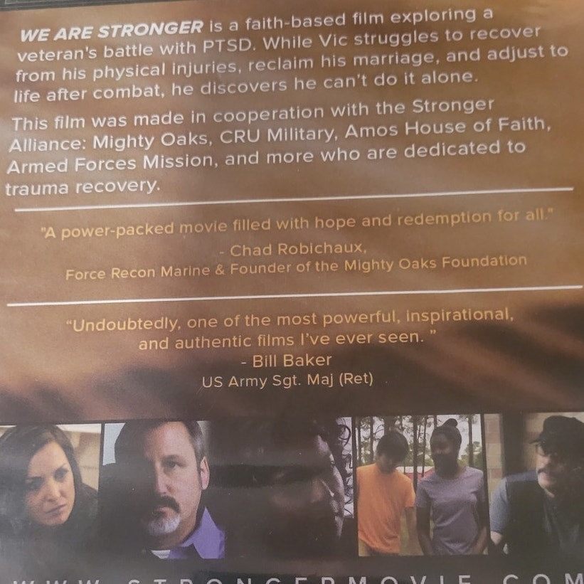 We Are Stronger DVD 2017 Faith Inspirational Overcoming PTSD Christian Story