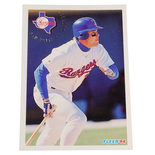 Dan Peltier, Texas Rangers, #316, 1994 Fleer Baseball Collector's Card
