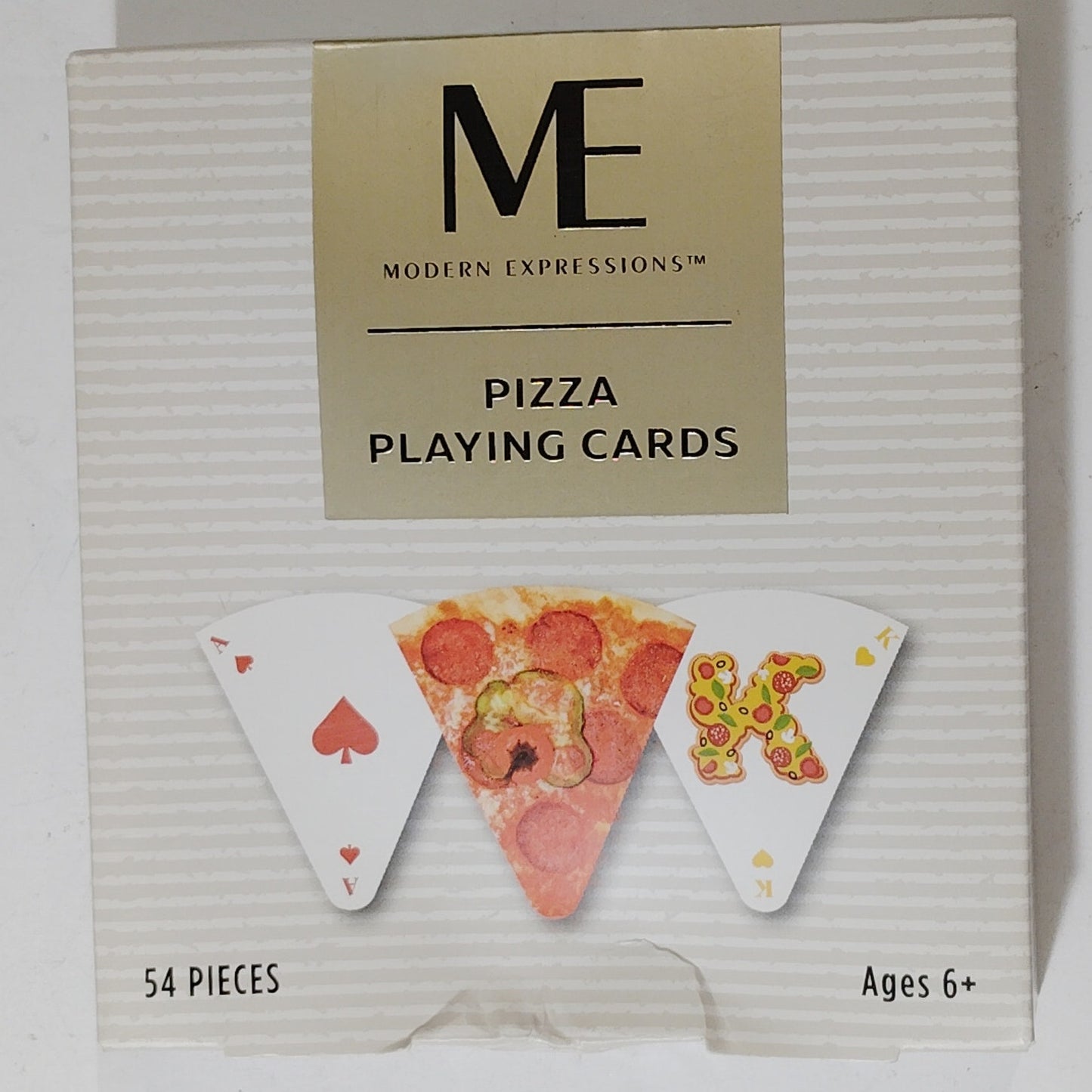ME Modern Expressions Pizza Playing Cards – 54-Piece Deck – 3-5/8" x 3-1/4"