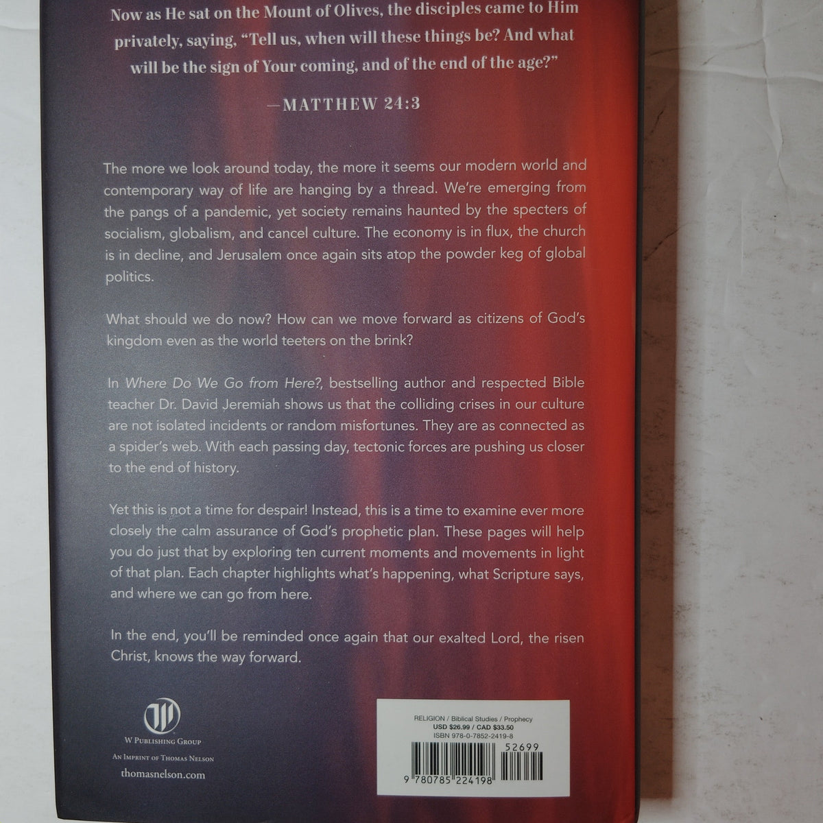 Dr. David Jeremiah - Where Do We Go from Here? 2021 Hardcover 1st Edition