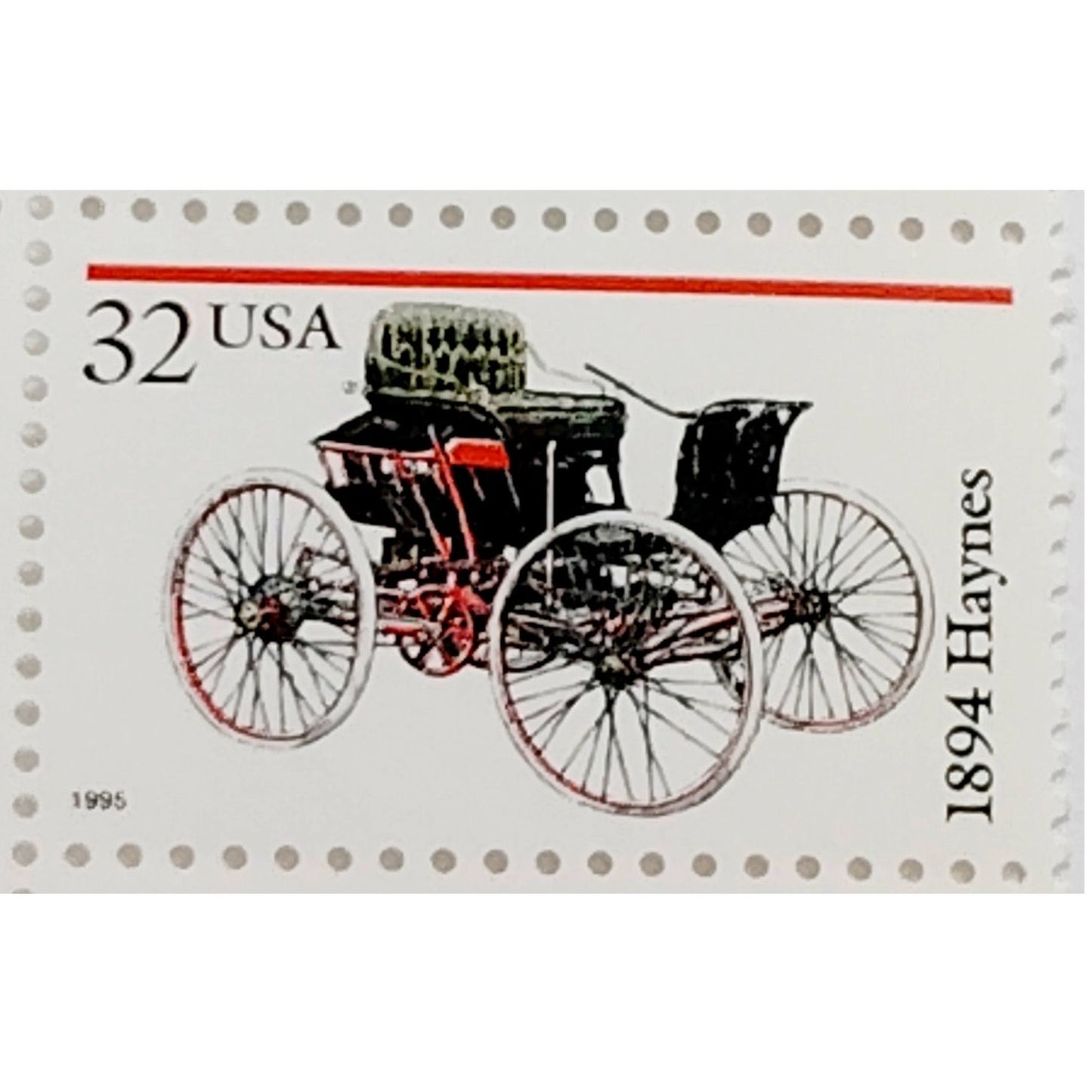 Block of 10 – 1995 USA 32¢ Antique Automobiles MNH Scott 3019–3023