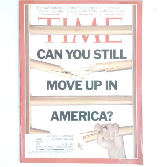 TIME Magazine November 14 2011 Can You Still Move Up in America?, Stephen King