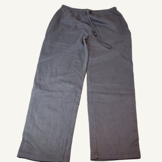 Blair Women's Brown Large Drawstring Waist Lounge Pants - Straight Leg Knit