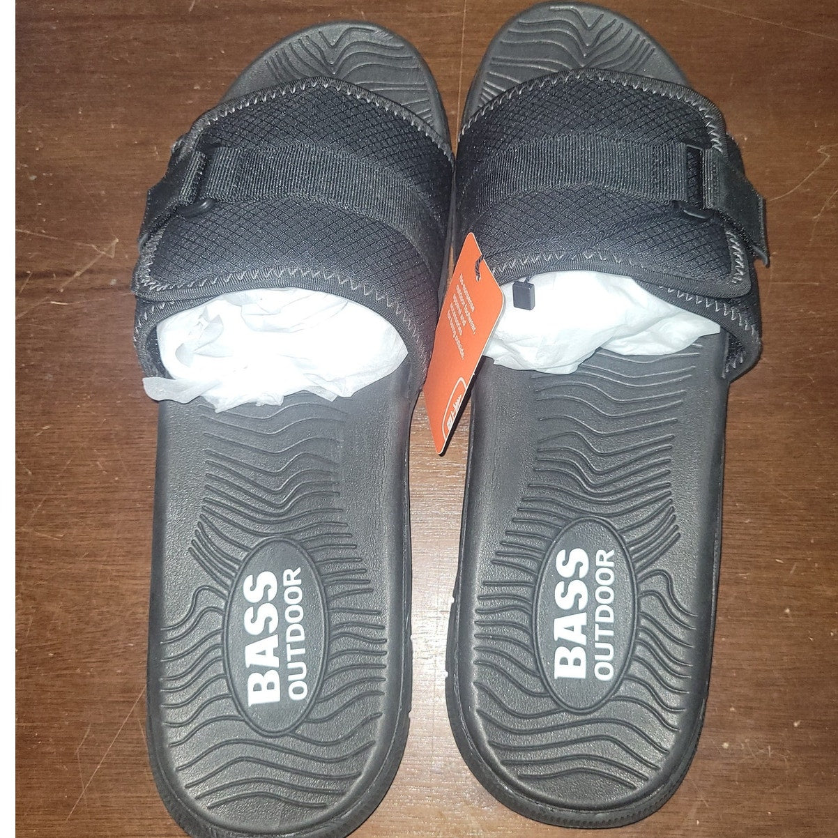 BASS OUTDOOR Men’s TOPO Utility Sandal Boat Shoe – Black, Size 13