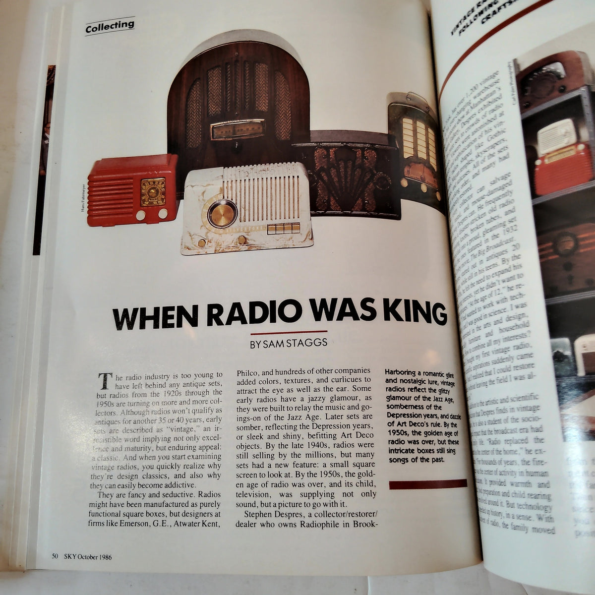 Delta SKY In-Flight Magazine October 1986 - World Series, Turbos, Radio History