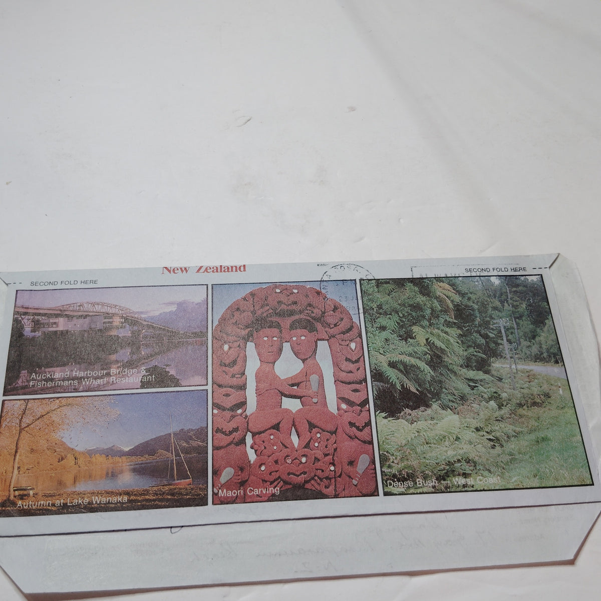1984 NZ Aerogramme Air Mail Letter 40c Apple Stamp Scenic Views Cover