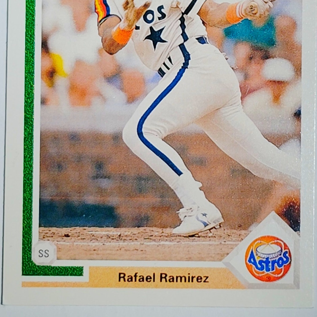 1991 Upper Deck Rafael Ramirez #210 Houston Astros Shortstop - VG/EX
