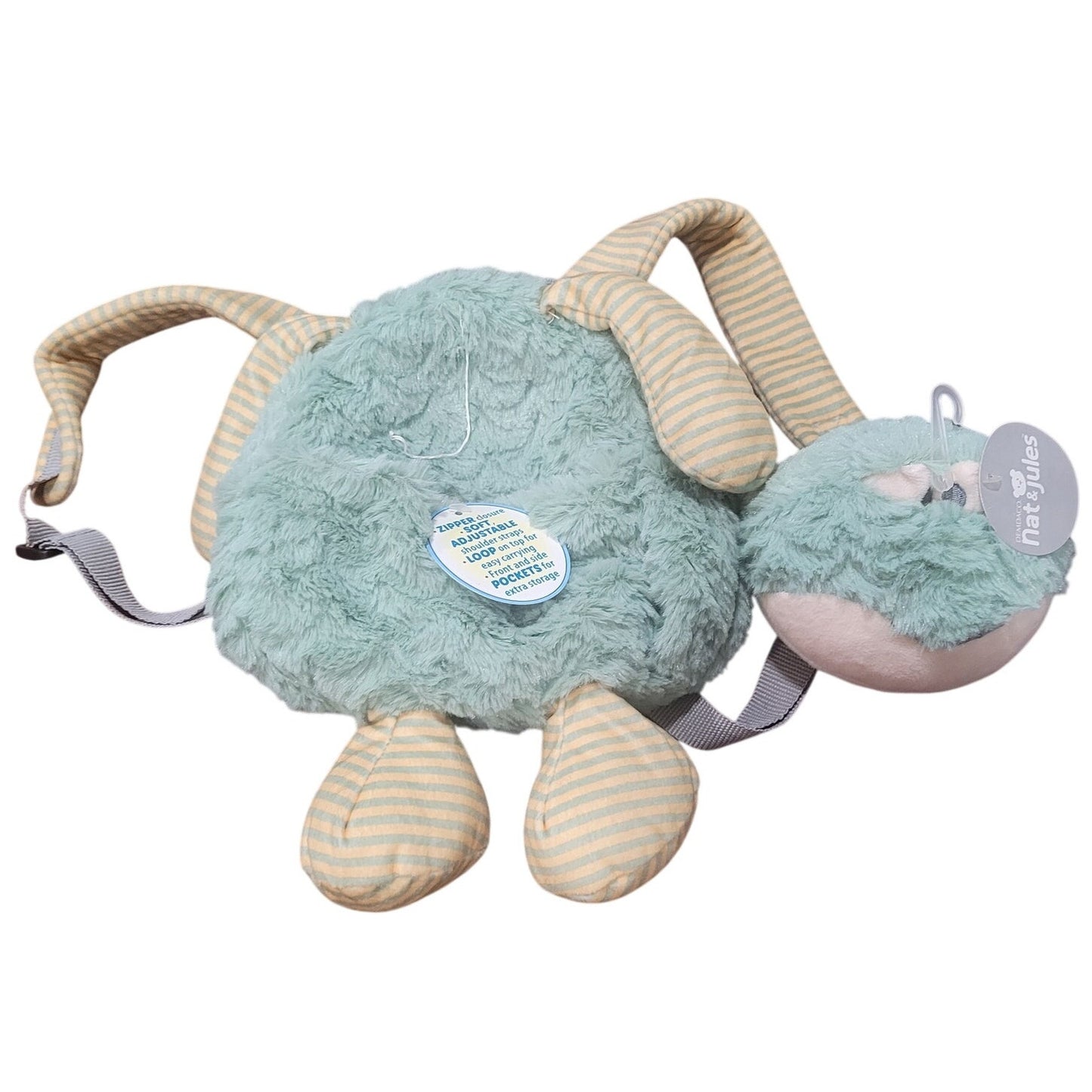 Nat & Jules Faley Frog Backpack Pal – Plush Animal Bag – Item #13005000414, 2017