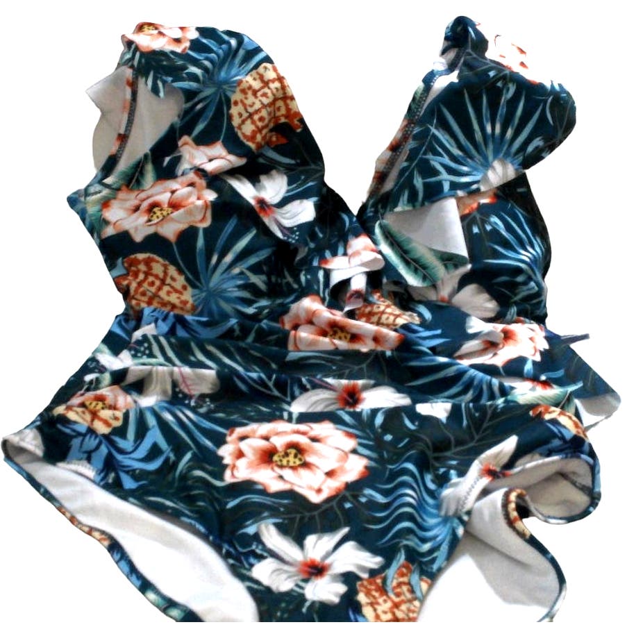 Blooming Jelly Tummy Control Slimming High Cut One Piece Floral Swimsuit , 10