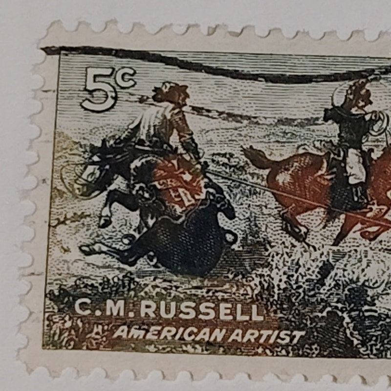 1964 Scott #1245 – 5¢ Charles M. Russell / Cowboy Artist – Canceled
