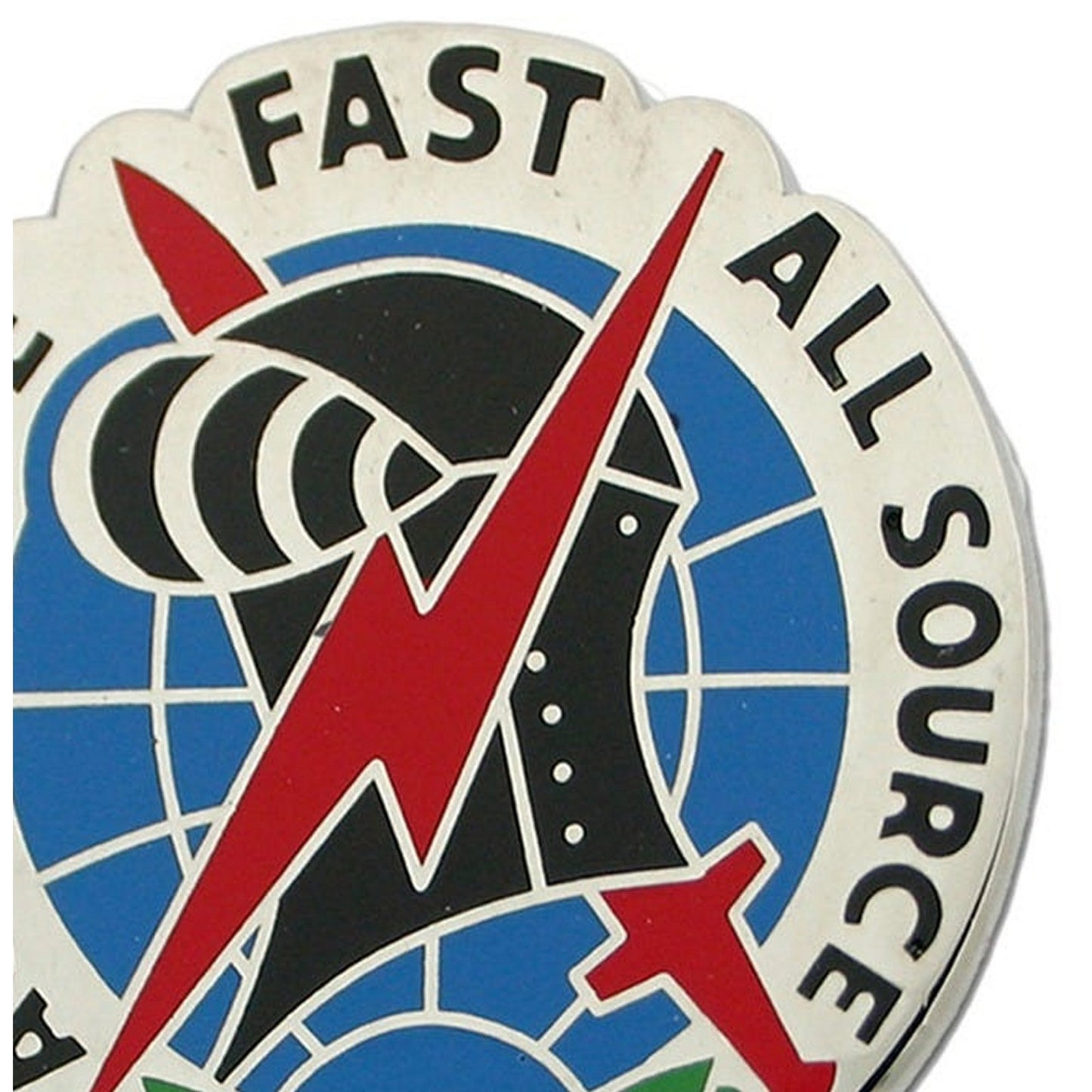 201st MI Battalion Novelty Biker Jacket Hat Lapel Pin 1‑1/4" - Made in U.S.A.