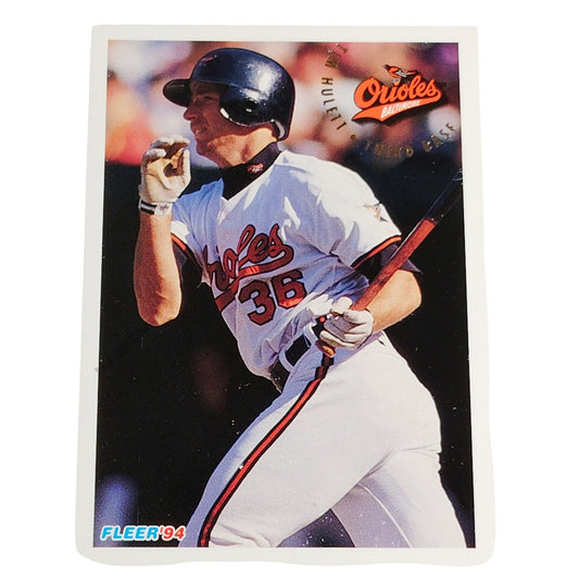 Tim Hulett, Baltimore Orioles, #7,  Fleer 1994 Baseball Collector's Card