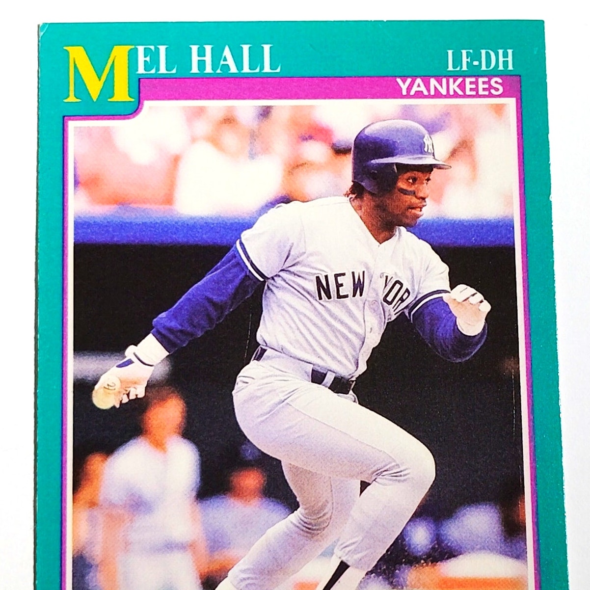 1991 Score Mel Hall #166 New York Yankees Outfielder MLB Baseball Card NM