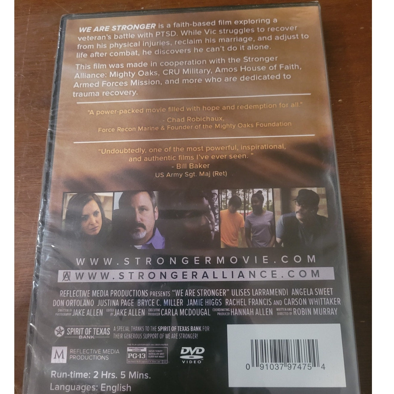 We Are Stronger DVD 2017 Faith Inspirational Overcoming PTSD Christian Story