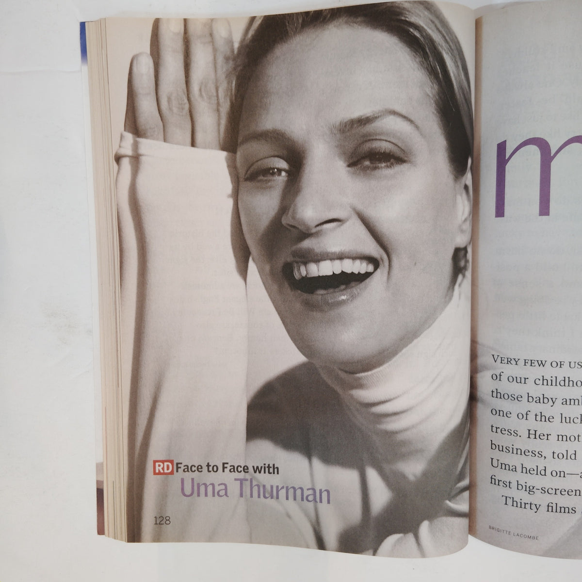 Reader's Digest Magazine July 2006 Large Print Uma Thurman Back Issue