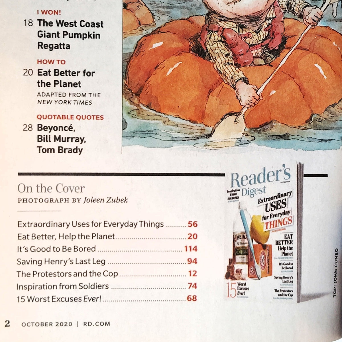 Reader's Digest October 2020 Magazine - Extraordinary Uses for Everyday Things