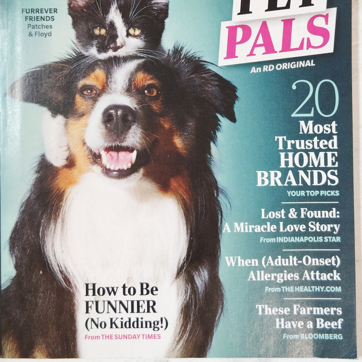Reader's Digest October 2021 Magazine America's Best Pet Pals Back Issue